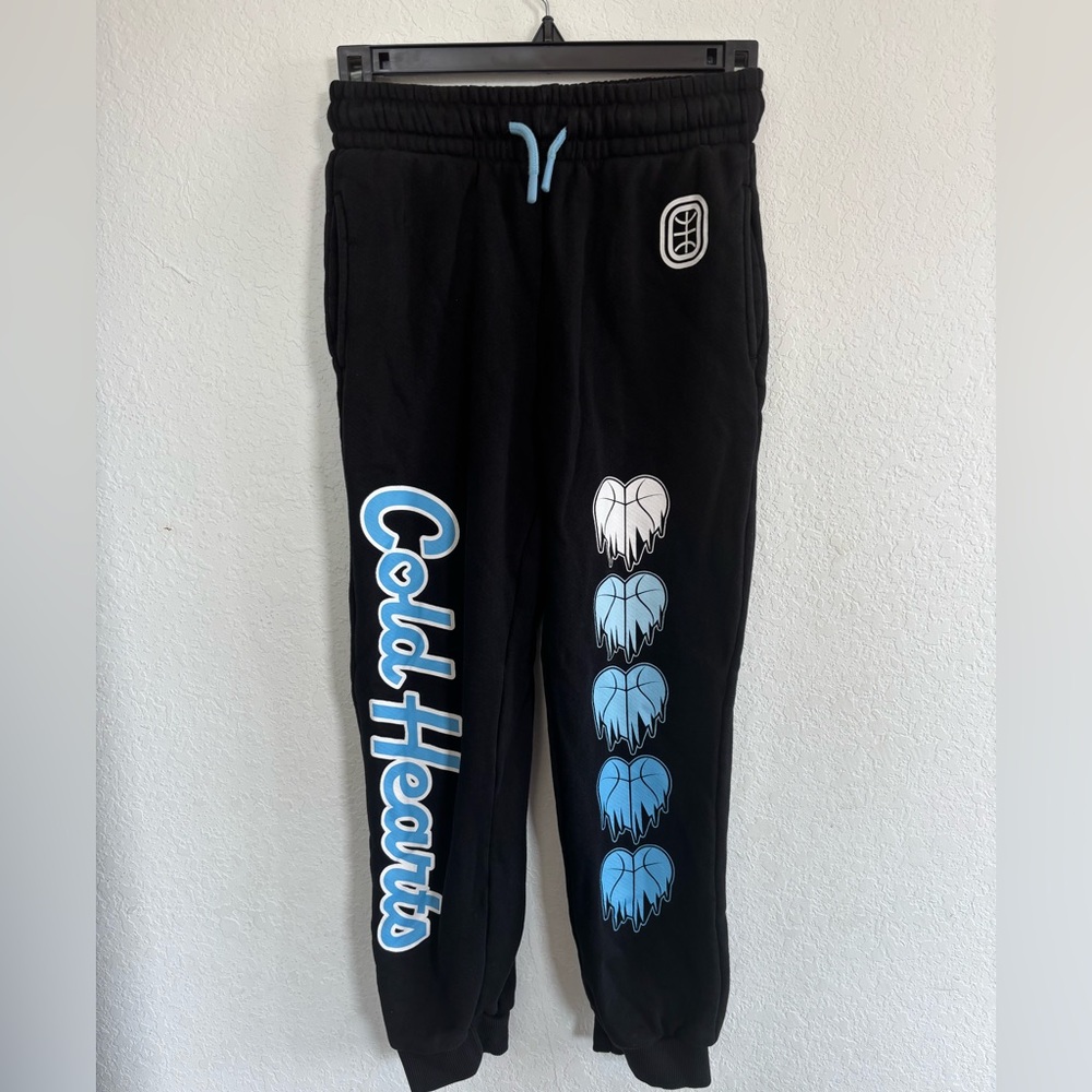 Cold Hearts Black & Blue Kids Joggers